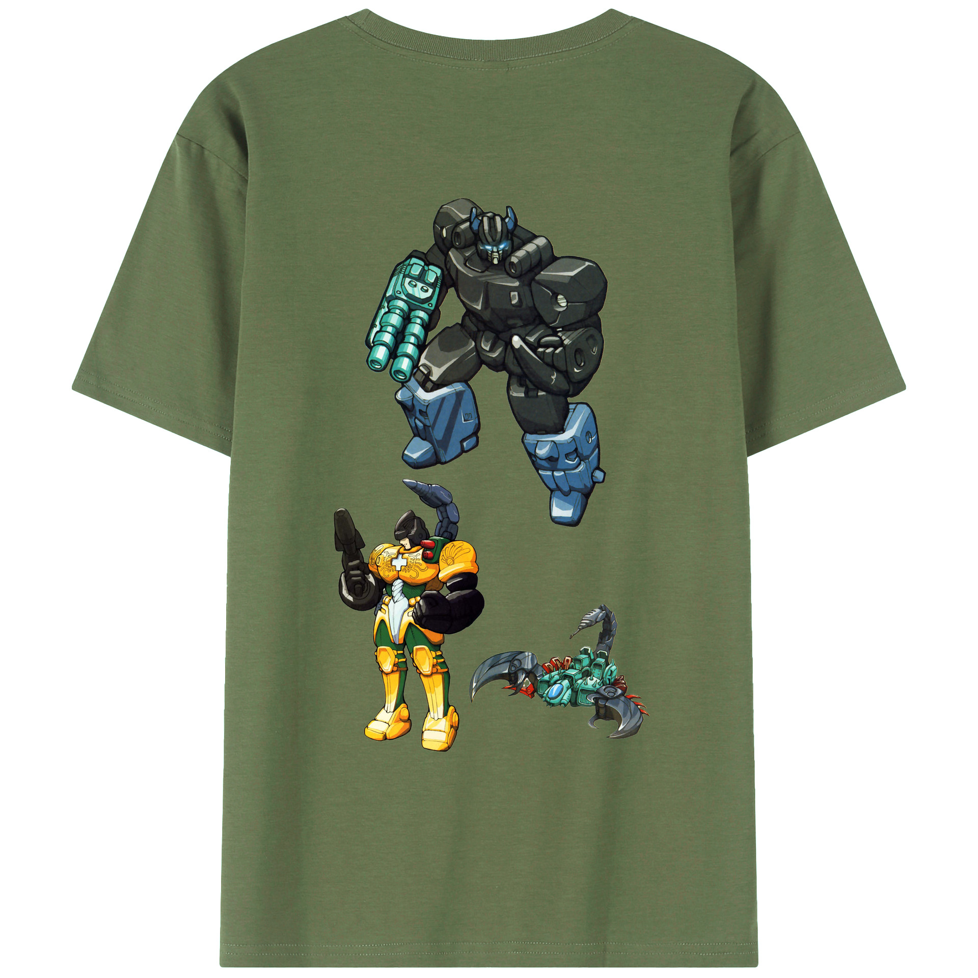 （画像用）  綿100％ メンズ半袖Tシャツ（バックプリント） 通気性